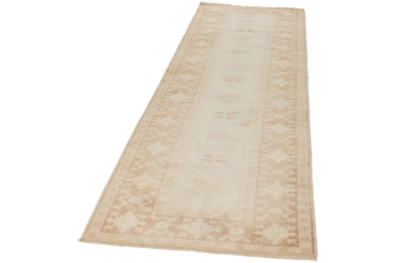 3x9 Beige Turkish Milas Runner