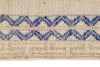 4x6 Beige and Navy Turkish Tribal Rug