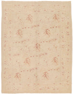 5x6 Beige Turkish Oushak Rug