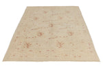 5x6 Beige Turkish Oushak Rug