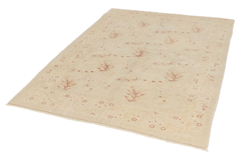 5x6 Beige Turkish Oushak Rug