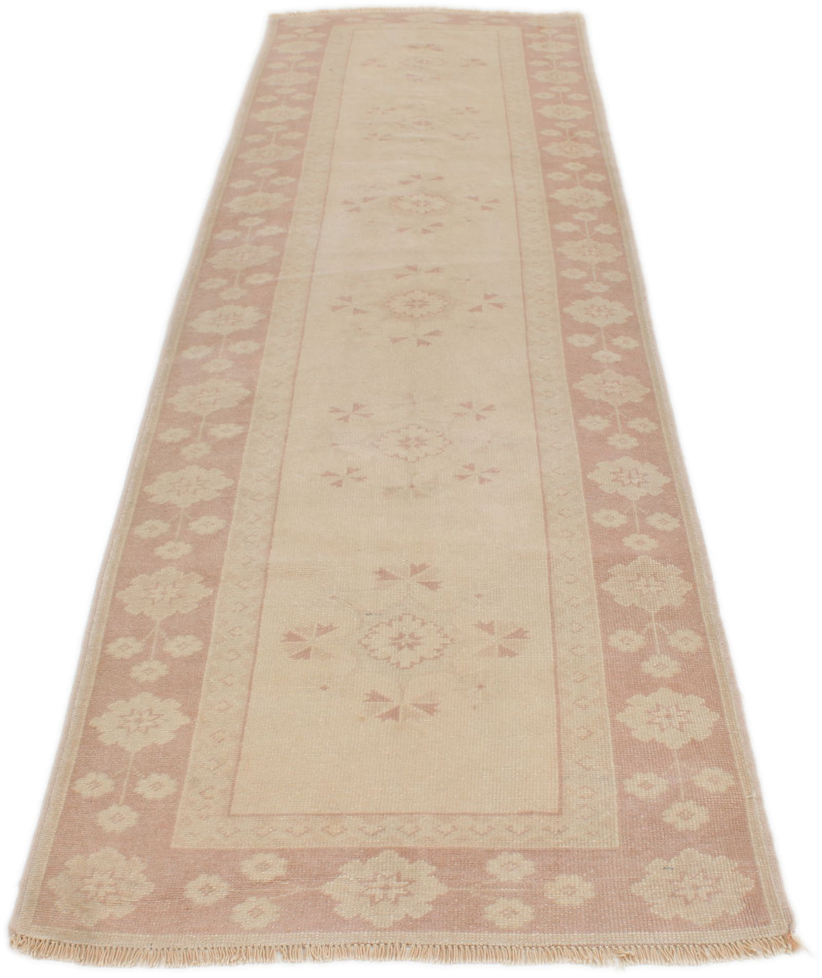 3x11 Pink and White Turkish Milas Runner