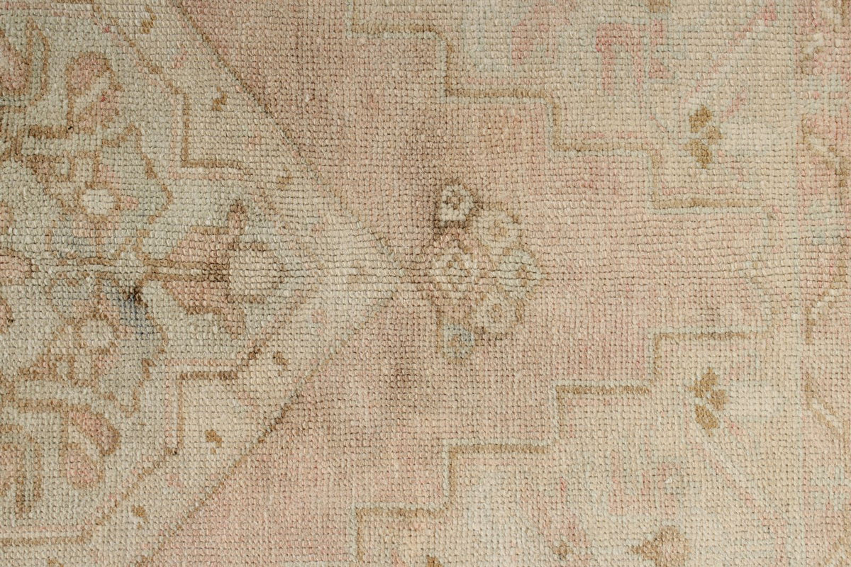 4x10 Beige Turkish Tribal Runner