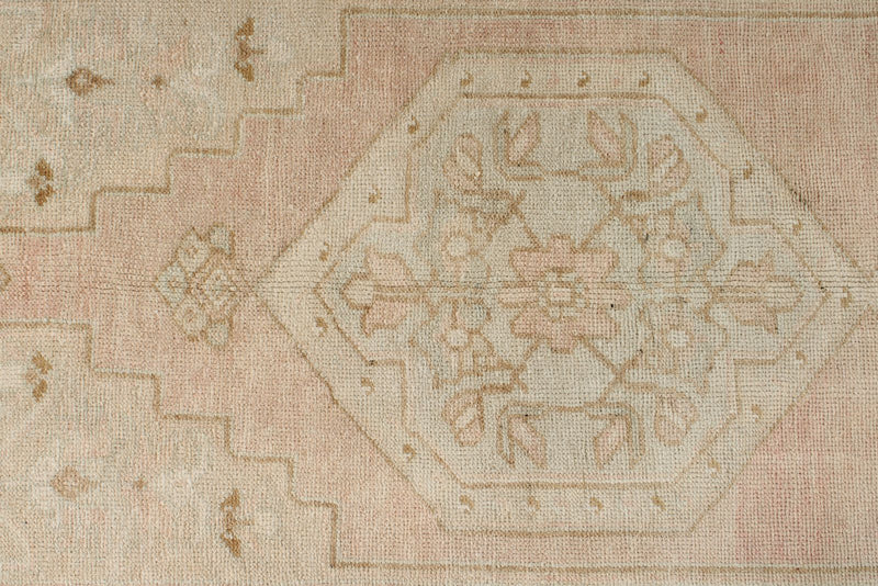 4x10 Beige Turkish Tribal Runner