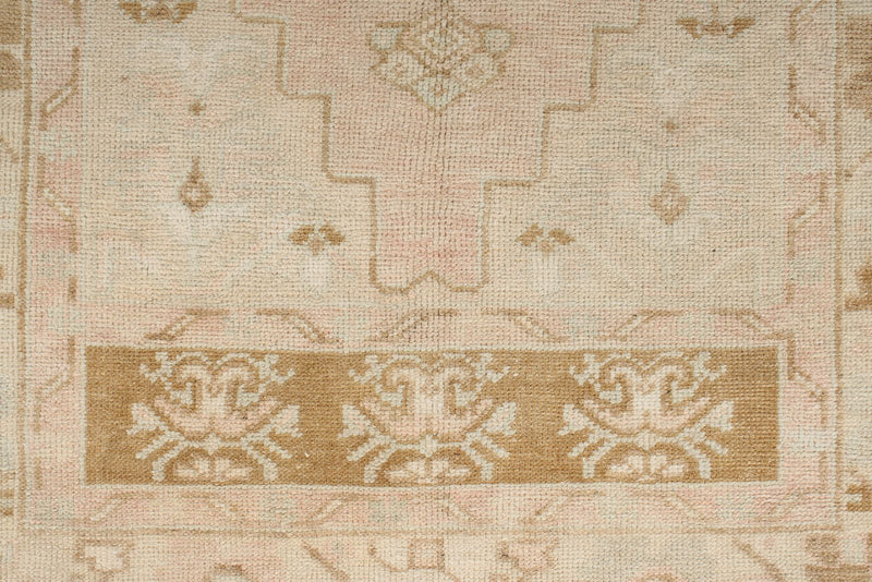 4x10 Beige Turkish Tribal Runner