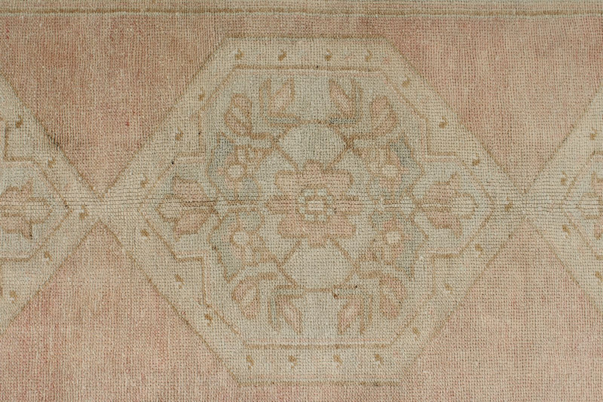 4x10 Beige Turkish Tribal Runner