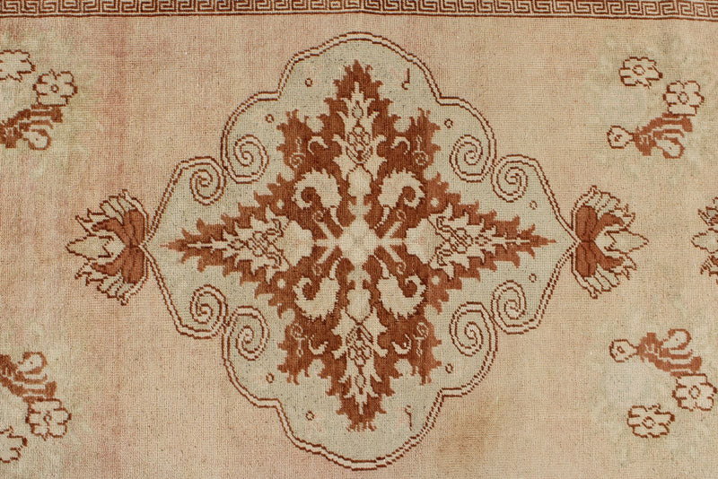 3x11 Beige and Rust Turkish Traditional Runner