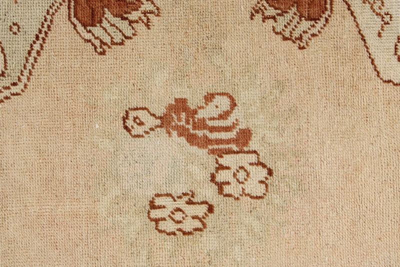3x11 Beige and Rust Turkish Traditional Runner