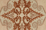 3x11 Beige and Rust Turkish Traditional Runner