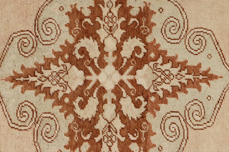 3x11 Beige and Rust Turkish Traditional Runner