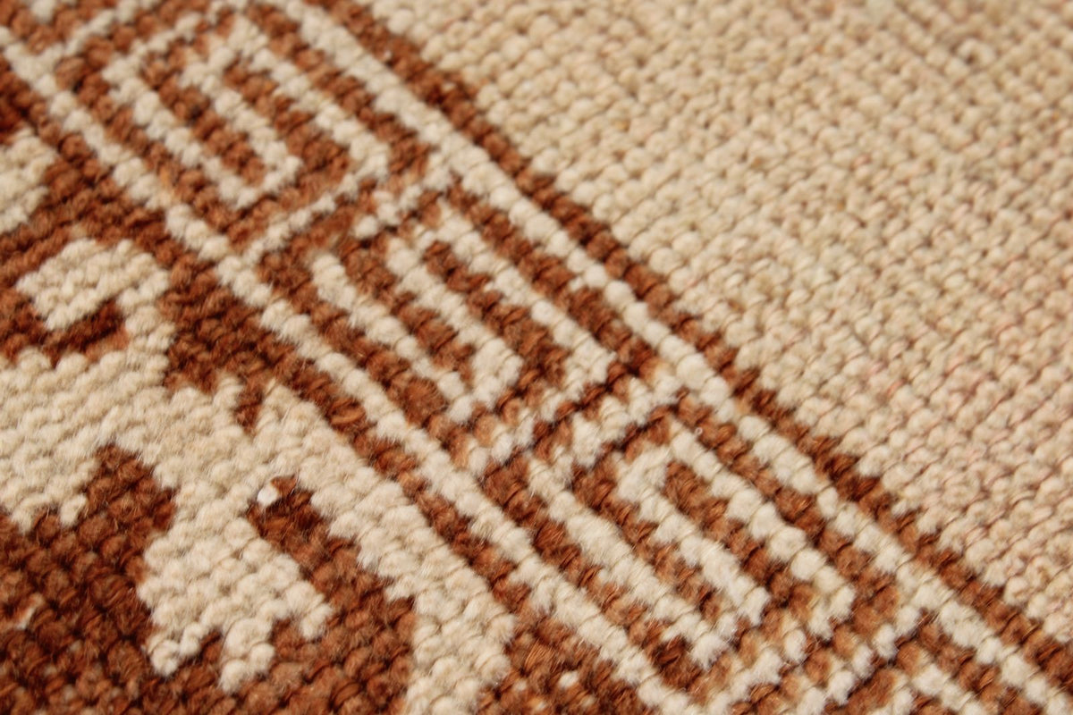 3x11 Beige and Rust Turkish Traditional Runner