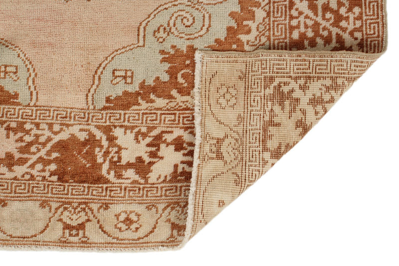 3x11 Beige and Rust Turkish Traditional Runner