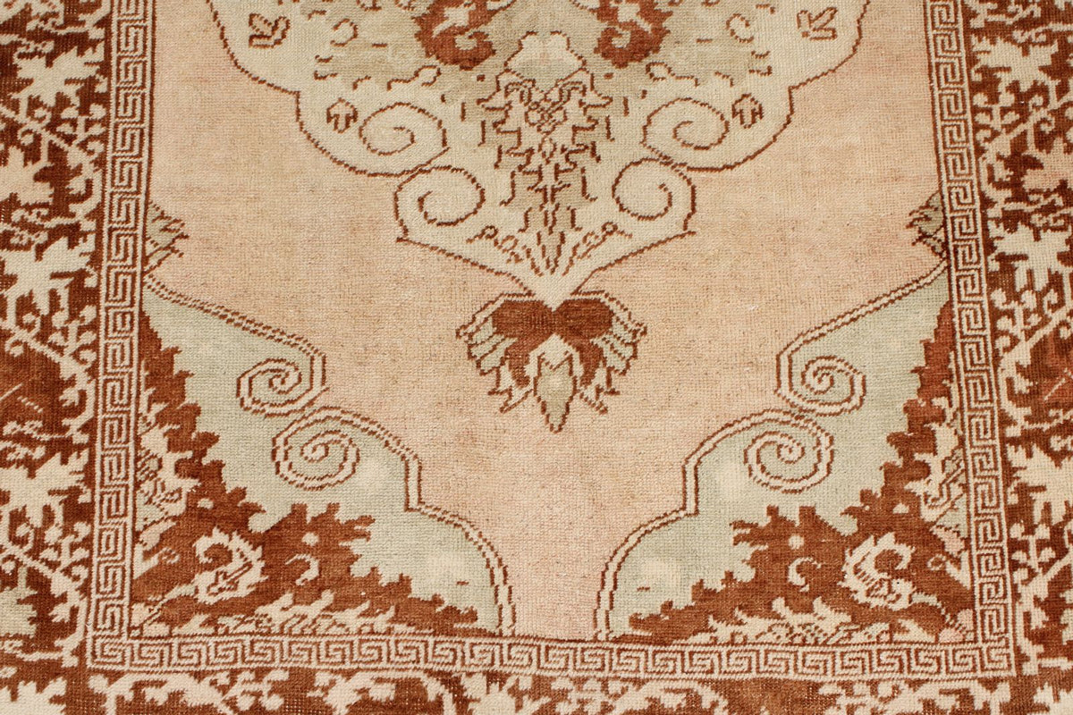 3x11 Beige and Rust Turkish Traditional Runner