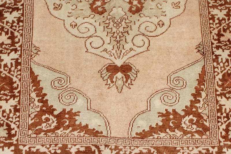3x11 Beige and Rust Turkish Traditional Runner