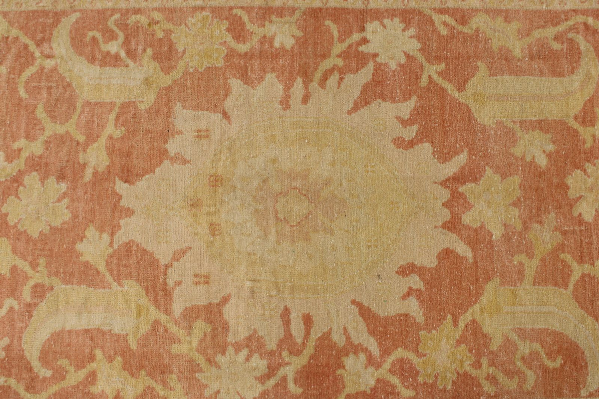 4x11 Beige and Rust Turkish Traditional Runner