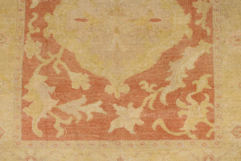 4x11 Beige and Rust Turkish Traditional Runner
