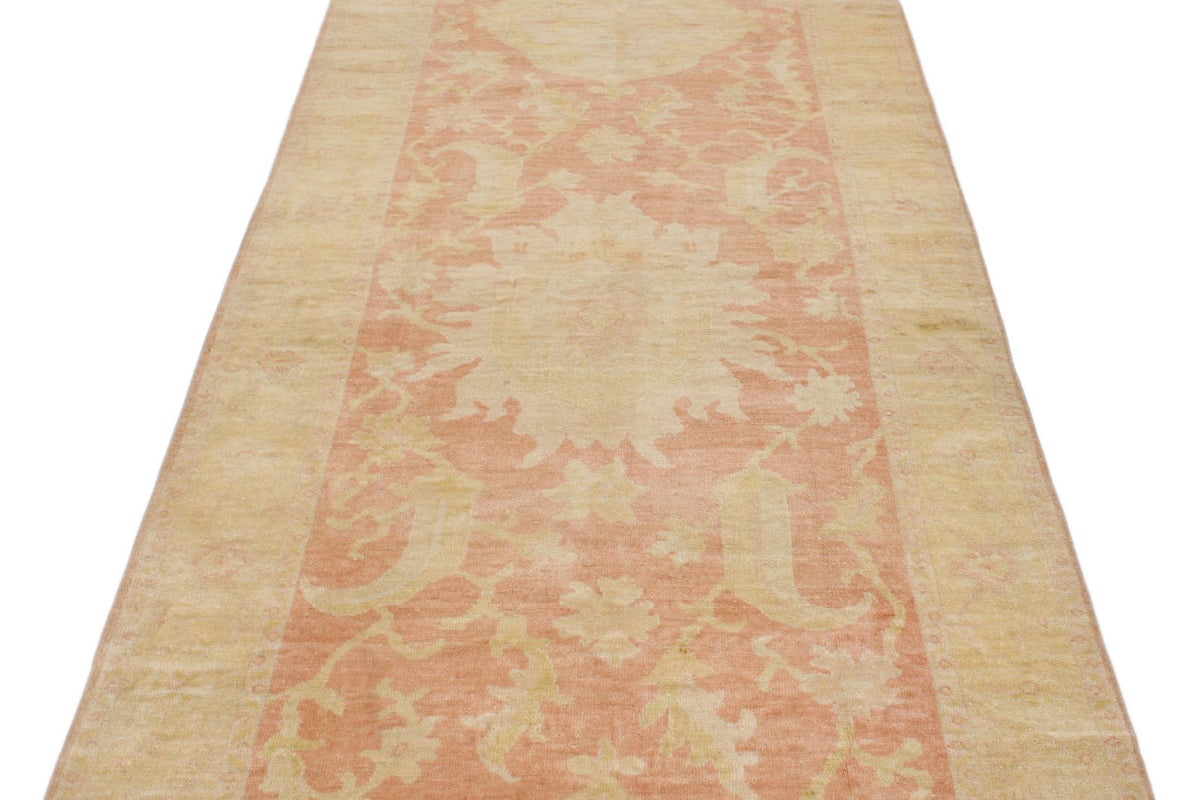 4x11 Beige and Rust Turkish Traditional Runner