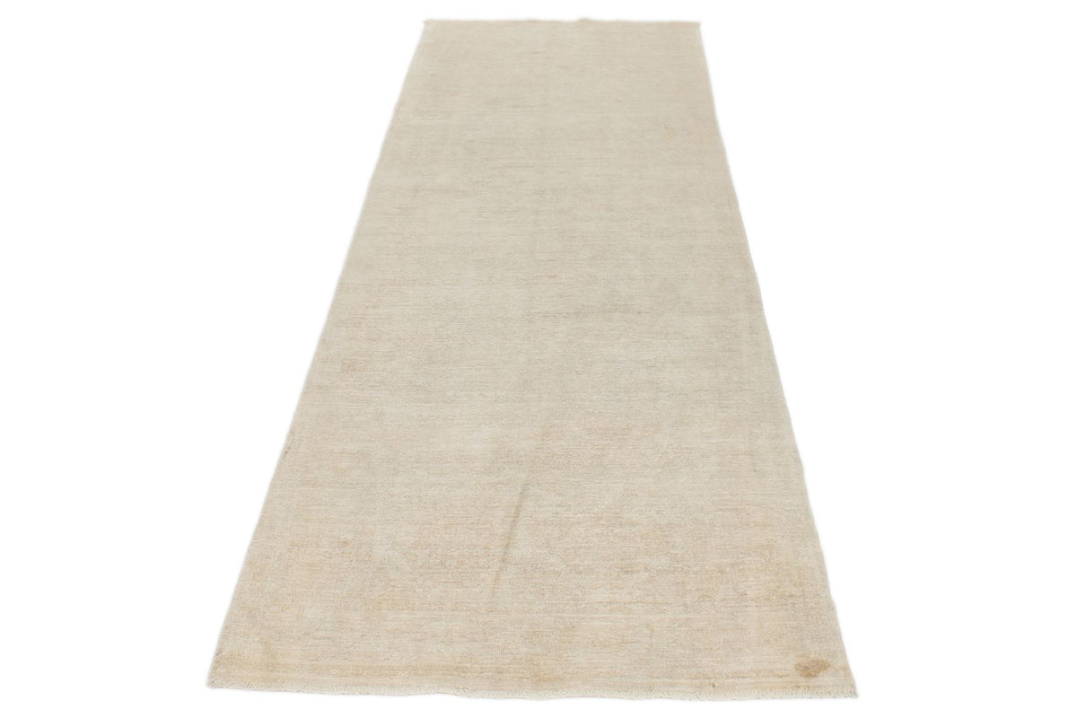 3x10 Beige Turkish Oushak Runner