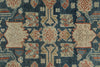 Vintage Handmade 3x16 Navy and Green Persian Malayer Distressed Area Runner