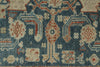 Vintage Handmade 3x16 Navy and Green Persian Malayer Distressed Area Runner