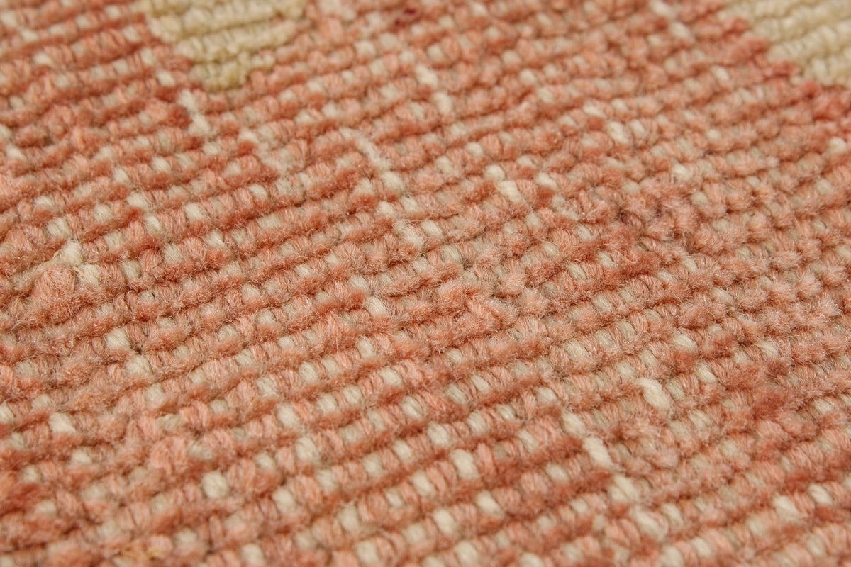 13x19 Beige and Pink Turkish Traditional Rug