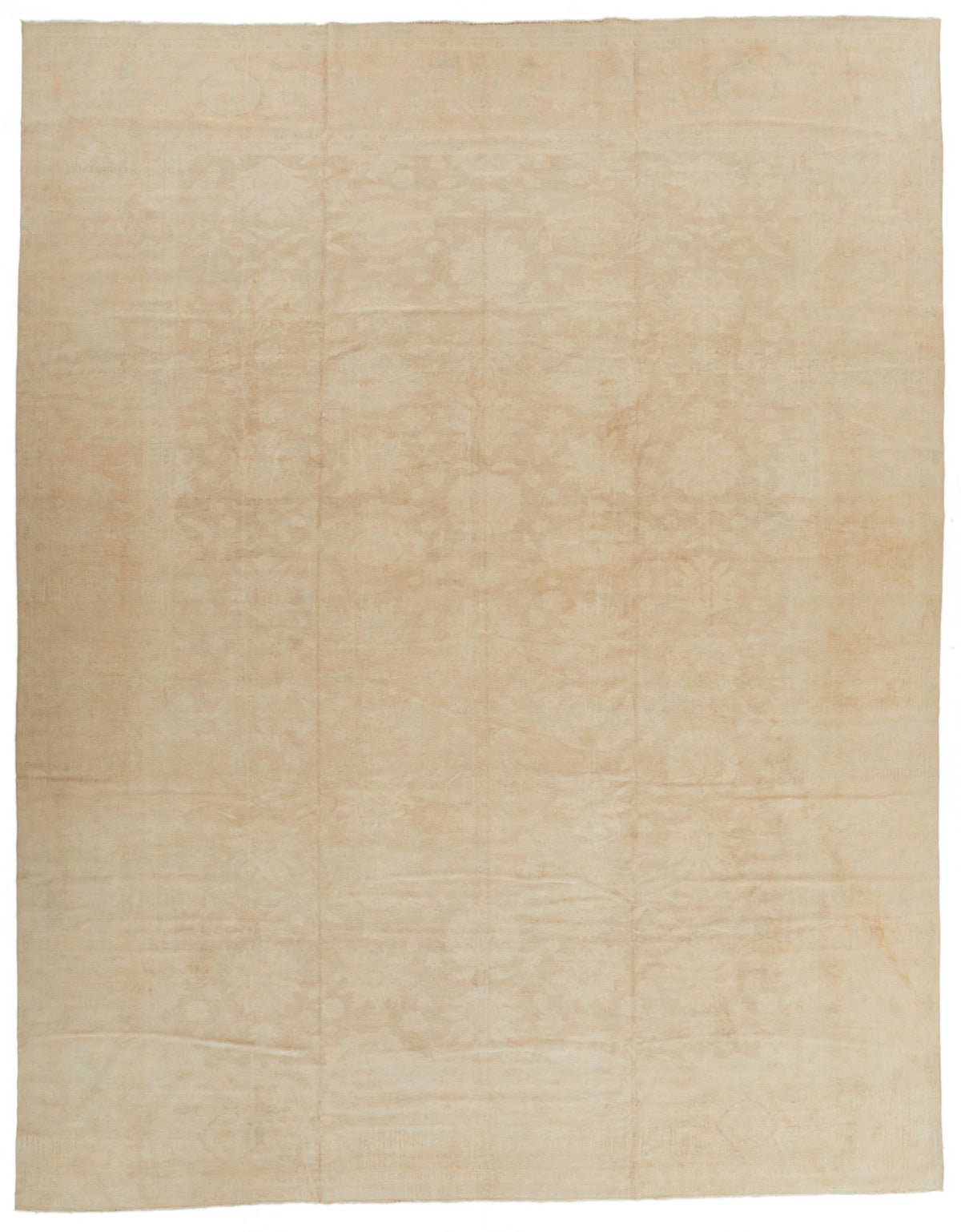 12x16 Beige Turkish Oushak Rug