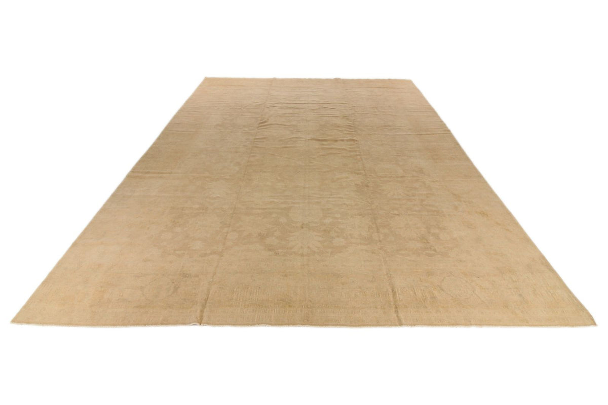 12x16 Beige Turkish Oushak Rug