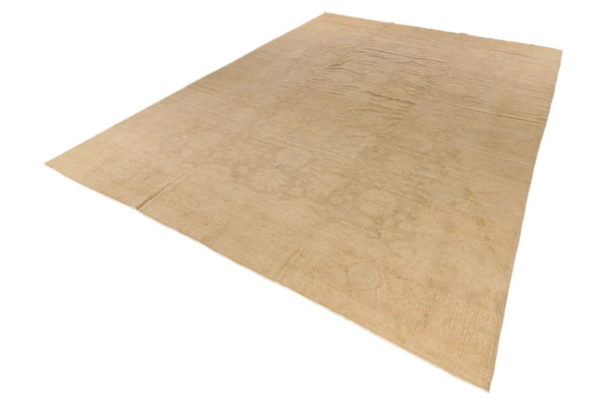 12x16 Beige Turkish Oushak Rug