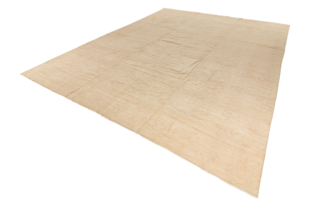 12x16 Beige Turkish Oushak Rug