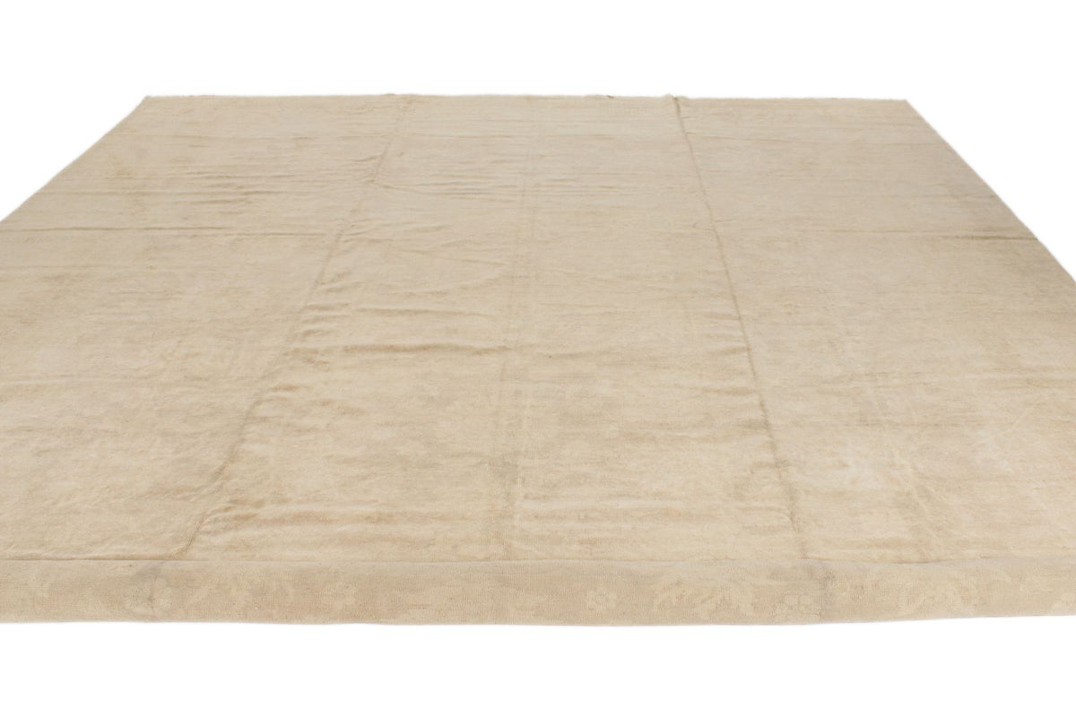 12x16 Beige Turkish Oushak Rug