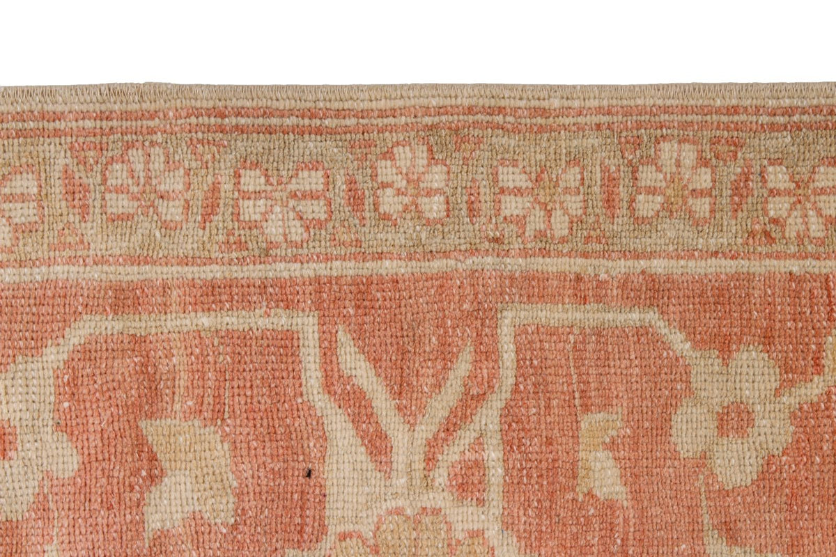 12x15 Beige and Rust Turkish Oushak Rug
