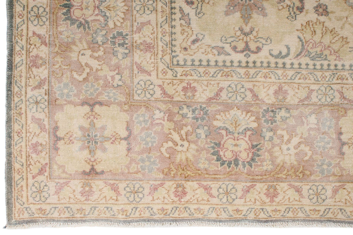 7x10 Blue and Beige Turkish Traditional Rug
