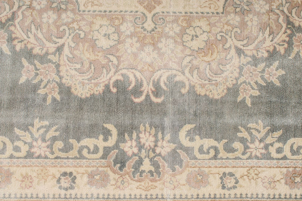 7x10 Blue and Beige Turkish Traditional Rug