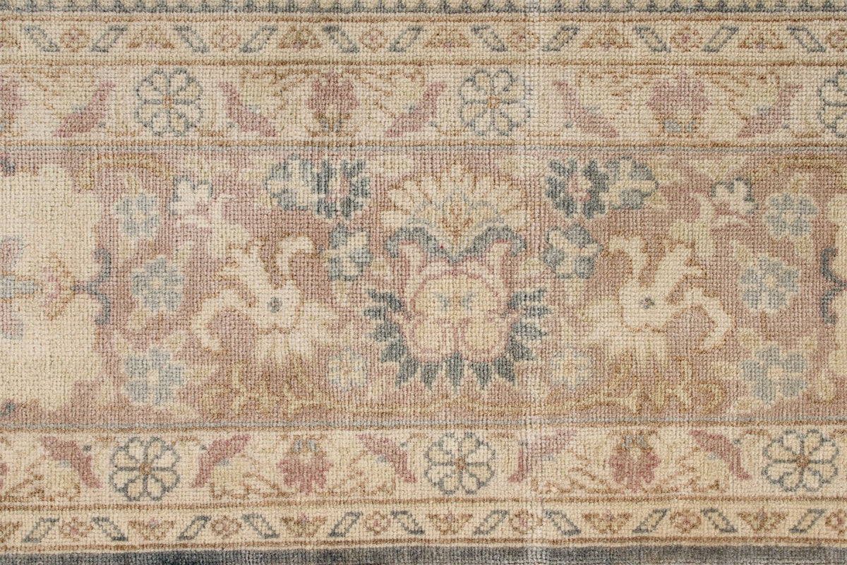 7x10 Blue and Beige Turkish Traditional Rug