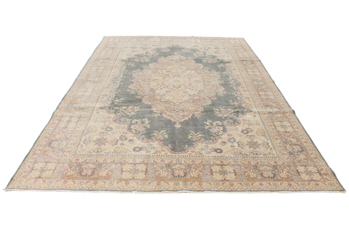 7x10 Blue and Beige Turkish Traditional Rug