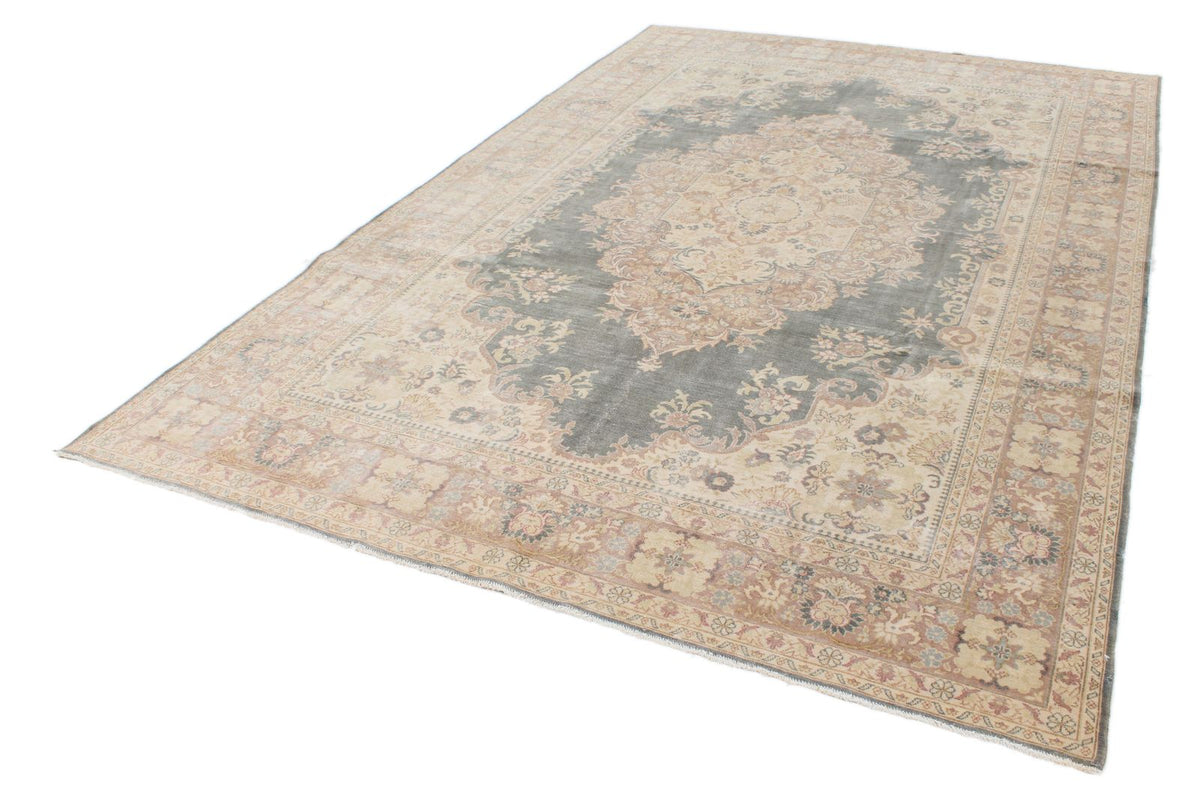 7x10 Blue and Beige Turkish Traditional Rug