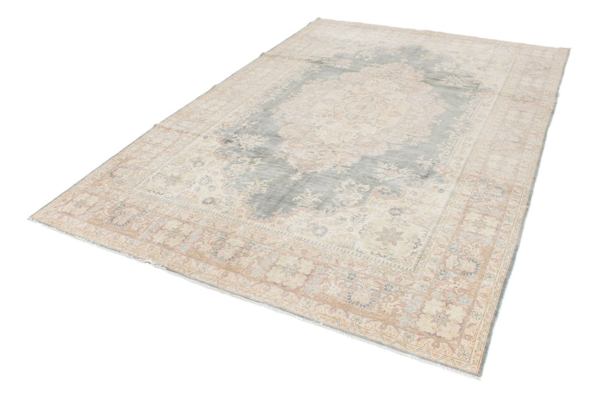 7x10 Blue and Beige Turkish Traditional Rug