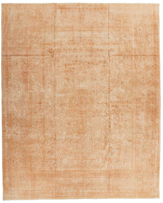 12x15 Brown and Beige Turkish Oushak Rug