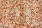 6x9 Red and White Traditional Rug