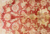 6x9 Red and White Traditional Rug