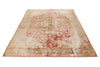 6x9 Red and White Traditional Rug