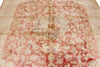 6x9 Red and White Traditional Rug