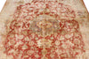 6x9 Red and White Traditional Rug