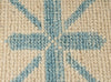 7x10 Beige and Blue Kazak Tribal Rug