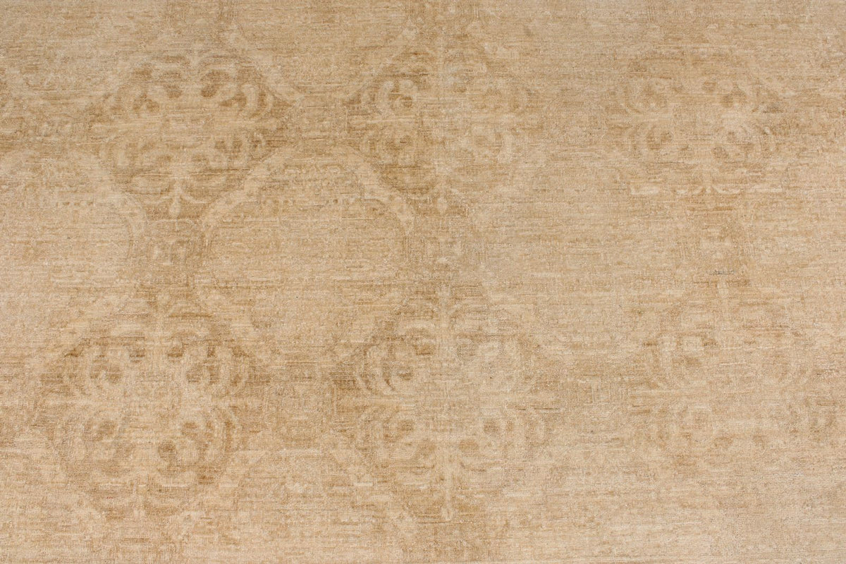10x14 Beige Turkish Oushak Rug