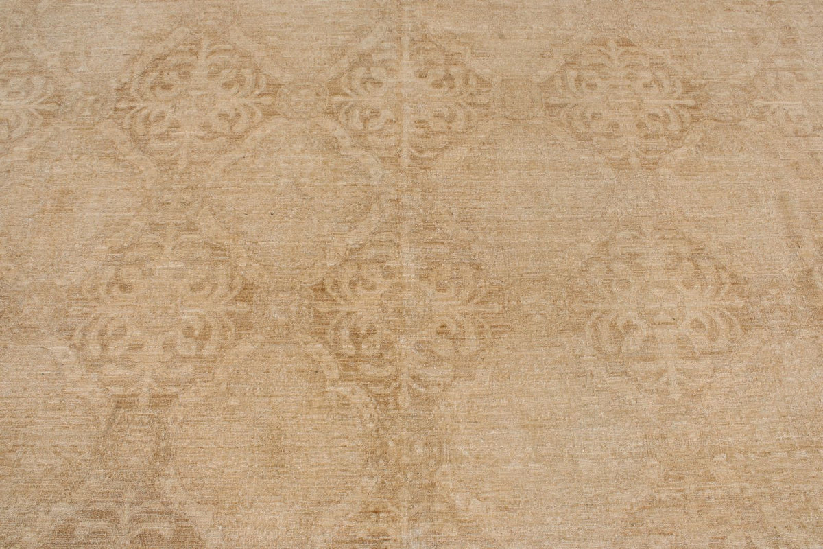 10x14 Beige Turkish Oushak Rug