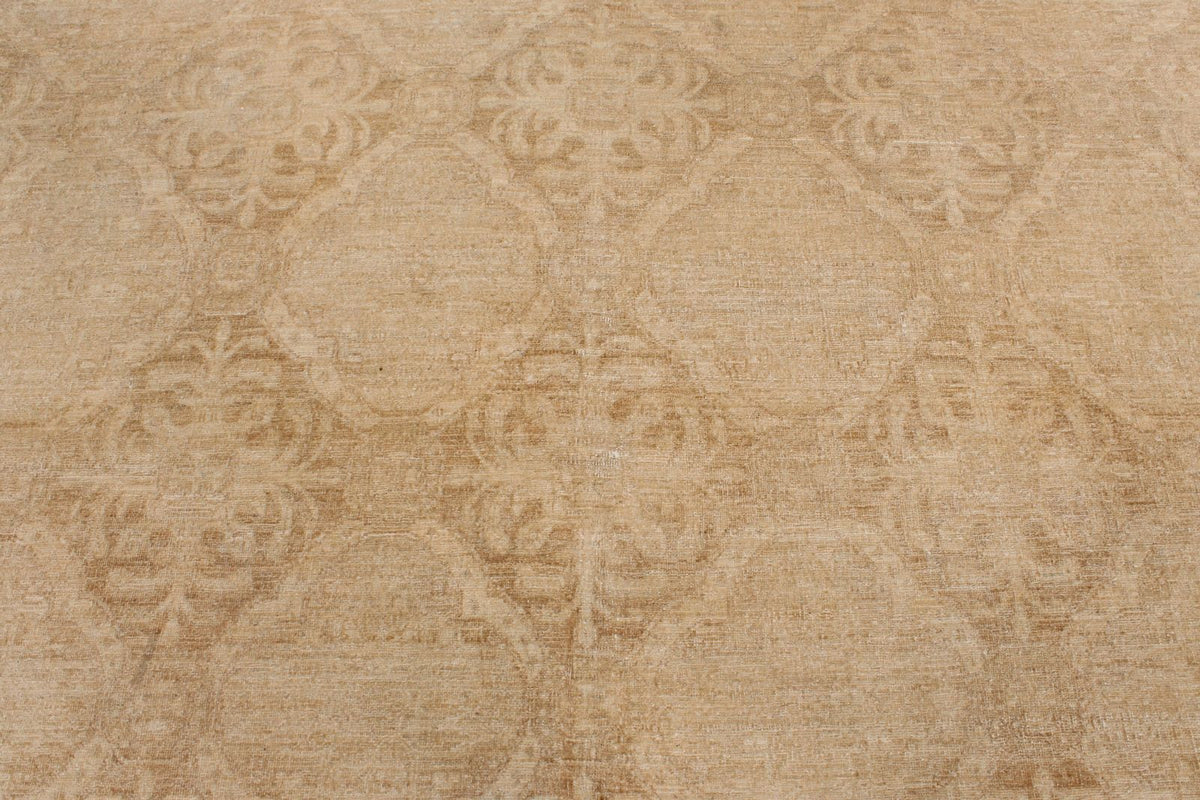 10x14 Beige Turkish Oushak Rug