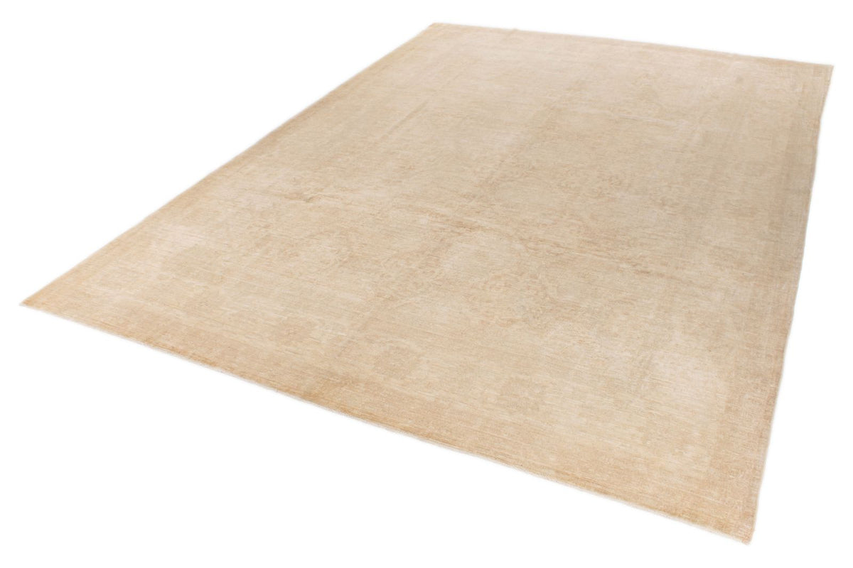 10x14 Beige Turkish Oushak Rug