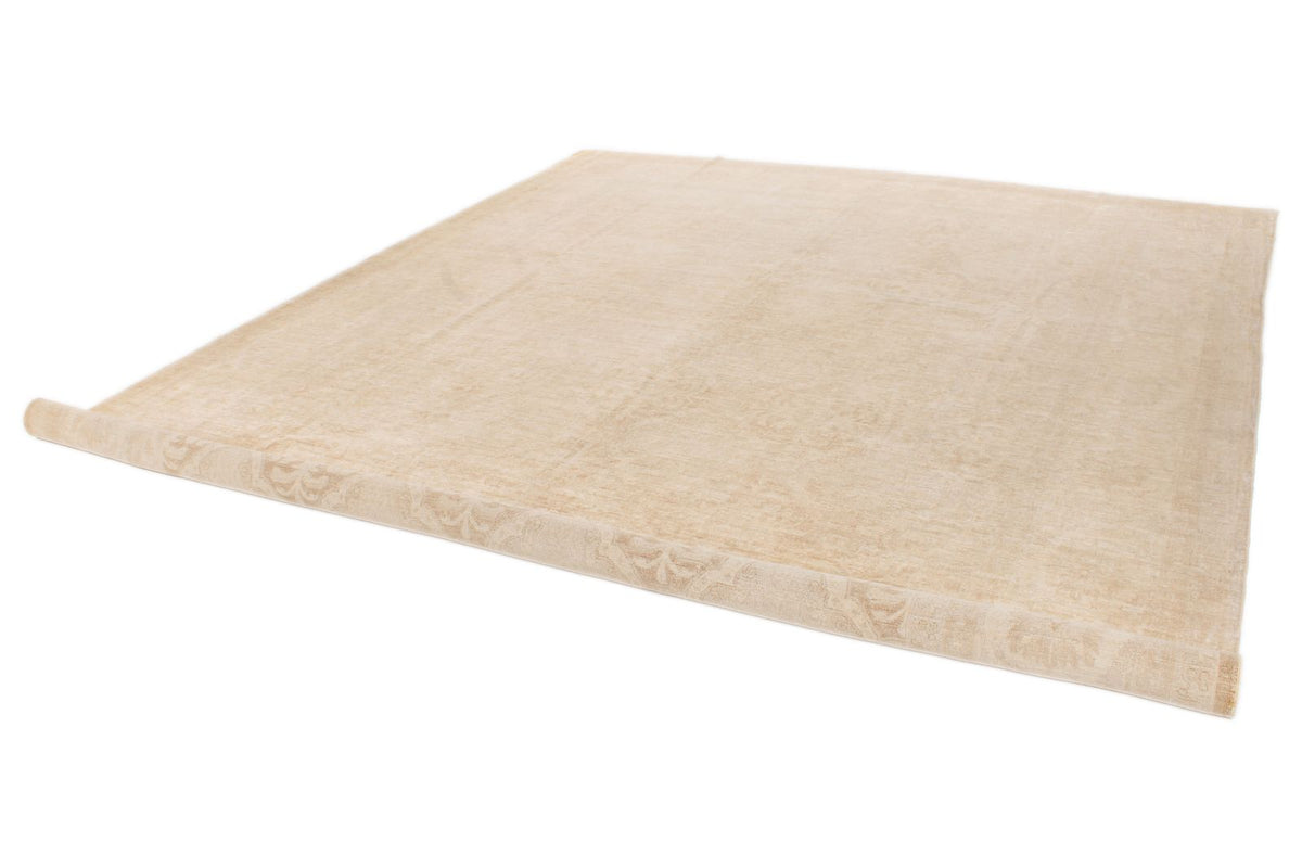 10x14 Beige Turkish Oushak Rug
