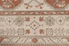 8x12 Beige and Rust Turkish Milas Rug